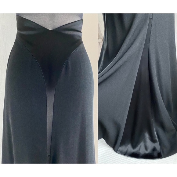 SOLD  $$$  CARMEN MARC VALVO Sexy Sheer Low Back Ball Gown - Picture 5 of 8